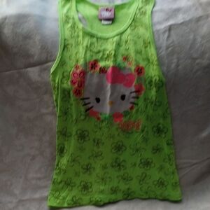 Hello Kitty Green Tank Top for Kids